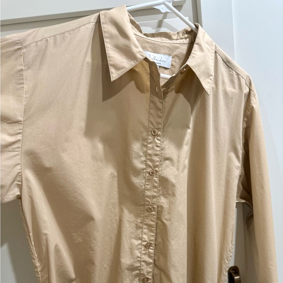 L’academie Keem Ruched Tan Mini Dress / Revolve / Medium - Picture 9 of 10